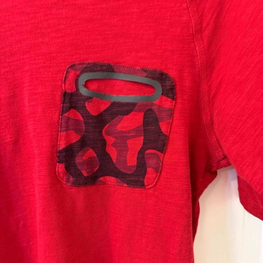 Jordan Red Short Sleeve Tee with Graphic Design